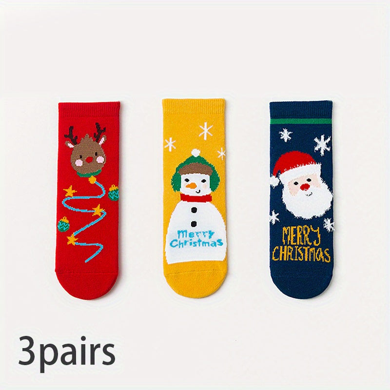 Christmas Socks for Kids - Festive Santa Claus Design