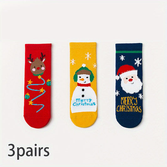 Christmas Socks for Kids - Festive Santa Claus Design