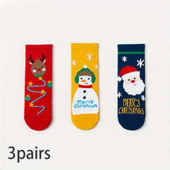 Christmas Socks for Kids - Festive Santa Claus Design