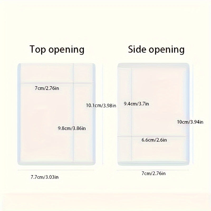 10pcs Clear Postcard Small Card Holders - Vertical & Horizontal Style