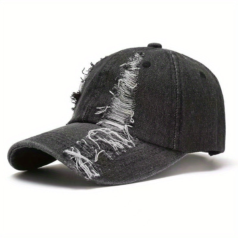 Men's Ripped Cowboy Baseball Cap Sun Hat