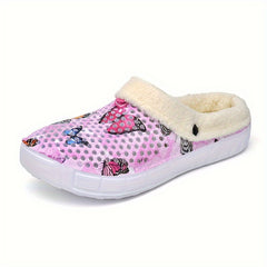 Women's Casual Butterfly Pattern Warm Slippers