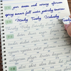 Reusable English Calligraphy Learning Book For Adults