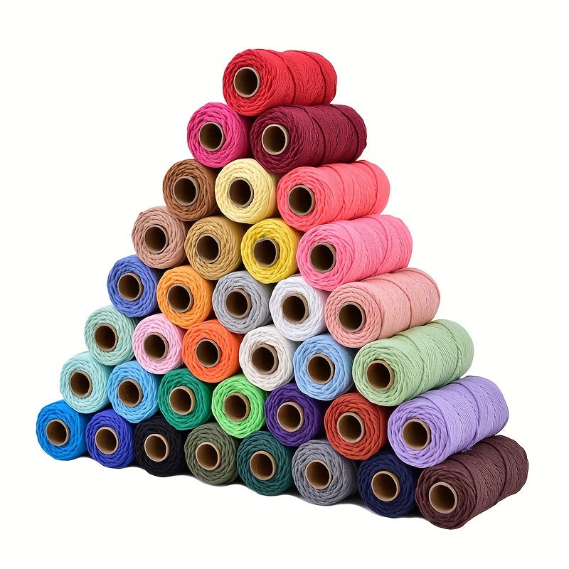Colorful Cotton Rope Ornament DIY Accessory 3mm 100m Long