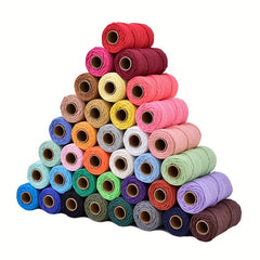 Colorful Cotton Rope Ornament DIY Accessory 3mm 100m Long