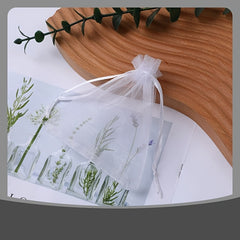 10pcs Transparent Organza Bags Wedding Gift Bags Jewelry Gift Bags