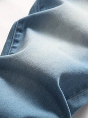 Men's Stretch Distressed Denim Overalls Spring Summer