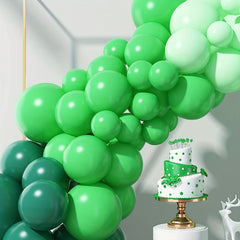 92pcs Dark Green Balloons for Jungle Safari Theme Party