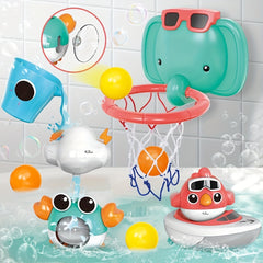 Elephant Basketball Hoop Bath Toy Set for Boys Girls