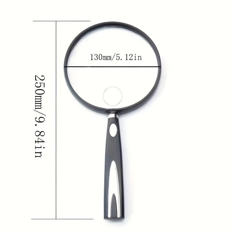 Handheld Magnifying Glass for Elderly Reading, Large HD Mirror Glass