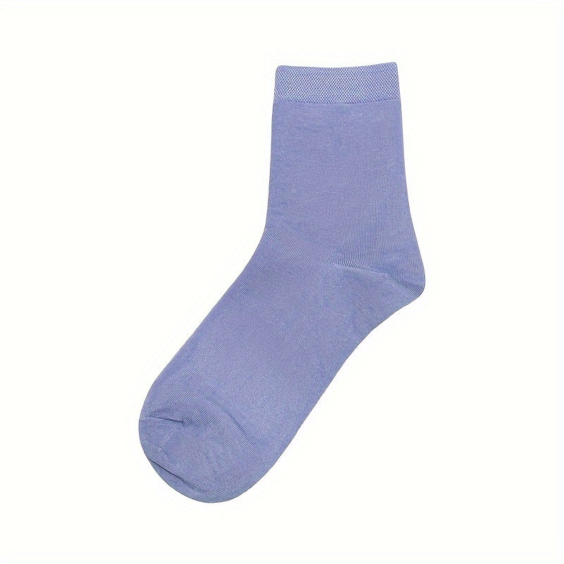 10 Pairs Women's Crew Socks Breathable & Comfy Mid Tube Stockings