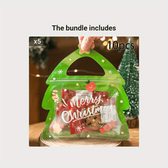 10pcs Christmas Gift Bags for Birthdays Parties Reusable Packaging