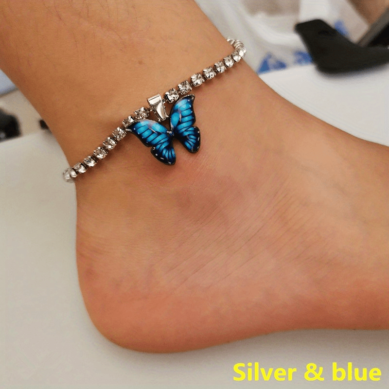 Butterfly Anklet Stackable Bangle Sweet Feet Jewelry