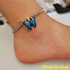 Butterfly Anklet Stackable Bangle Sweet Feet Jewelry