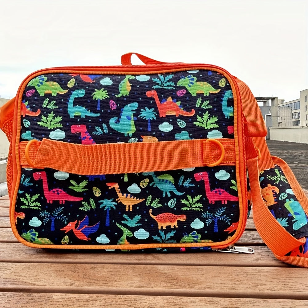 Kids Insulated Lunch Bag Waterproof Portable Crossbody Bag