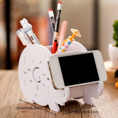 Elephant Pen Holder Cell Phone Holder Storage Bucket