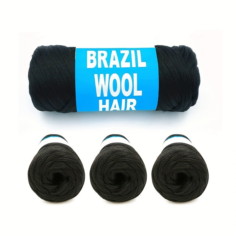5pcs Brazilian Wool Hair Yarn For Braids Twisting Weaving