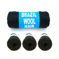 5pcs Brazilian Wool Hair Yarn For Braids Twisting Weaving