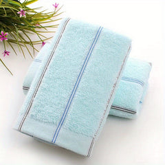 1pc Striped Pattern Hand Towel Soft Skin-friendly Face Towel Absorbent Towel