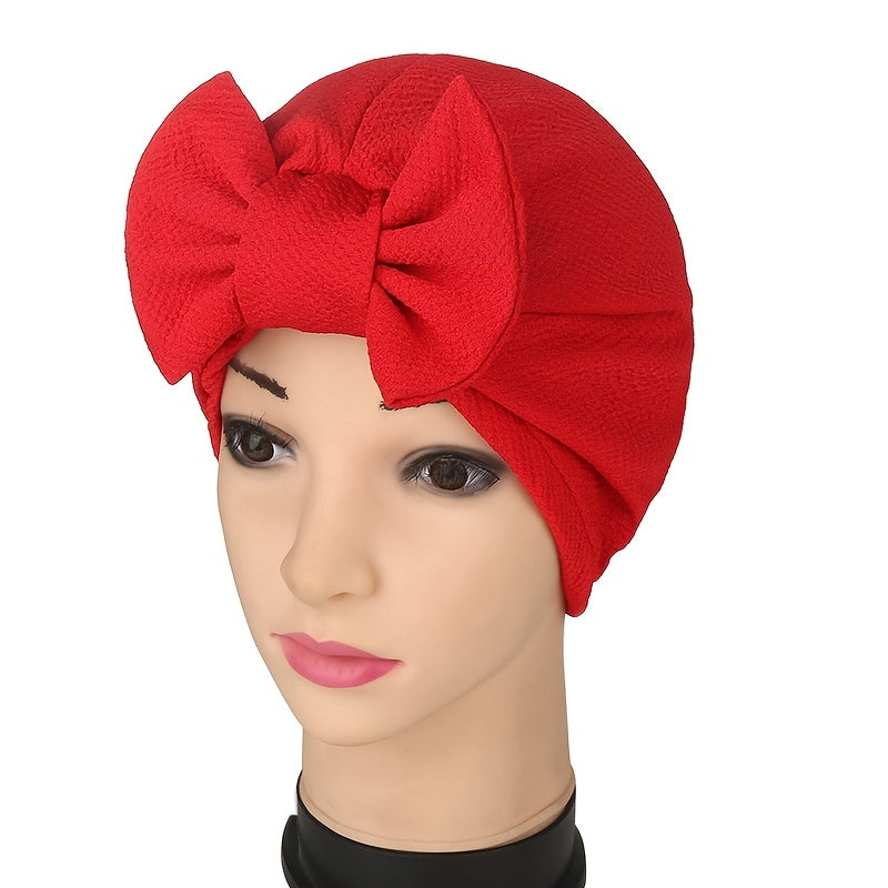 Solid Beanie Head Scarf Elastic Chemo Cap