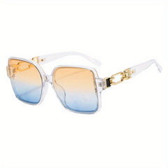 Large Square Frame Sunglasses For Women Men UV400
