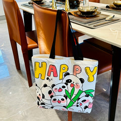 Panda Canvas Bag Tote Bag Casual Shoulder Bag