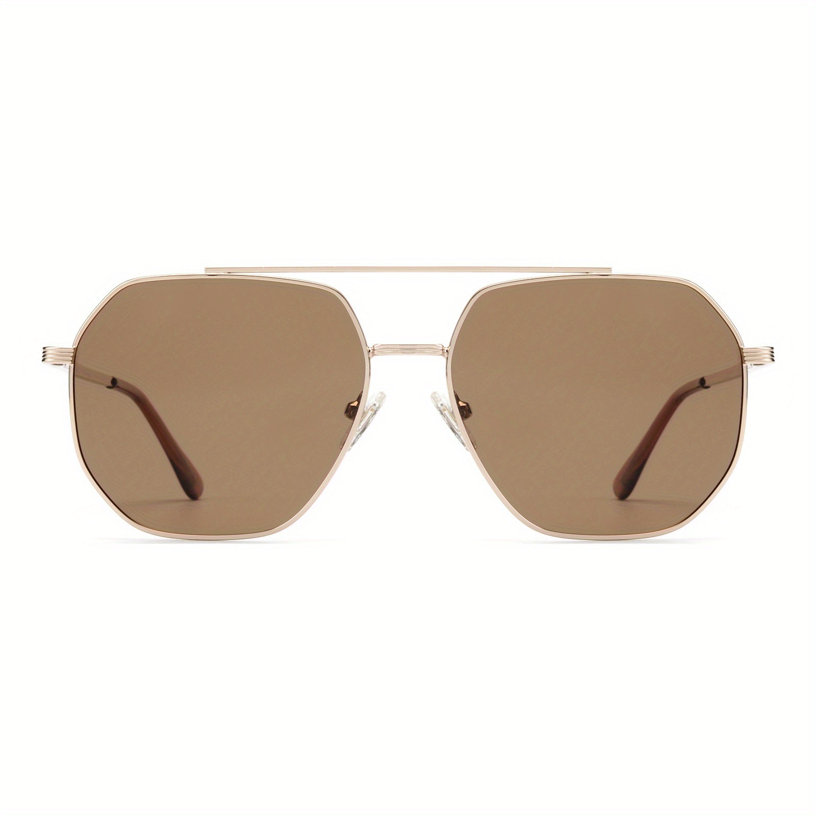 Polarized Aviator Sunglasses Men Golden Frame UV400 Protection