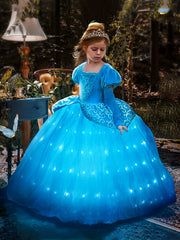 Princess Dress with Gloves for Girls