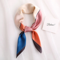 Geometric Square Printed Silk Scarf