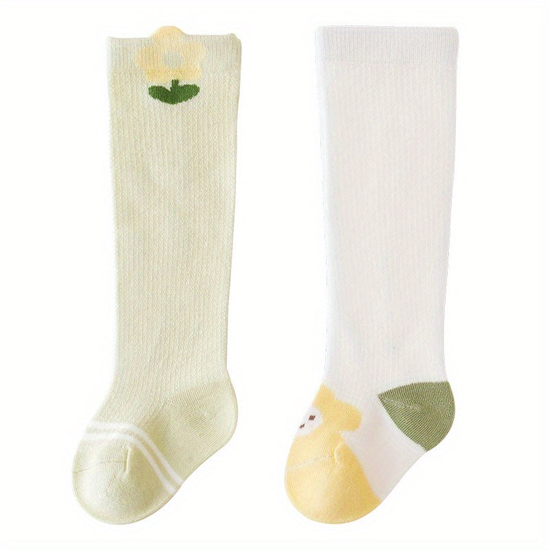 Baby Girls Mesh Crew Socks Boneless Mosquito-proof Stockings