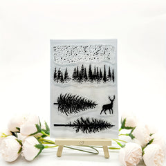 1pc Christmas Stamp Painting Tool DIY Scrapbooking Silicone Transparent