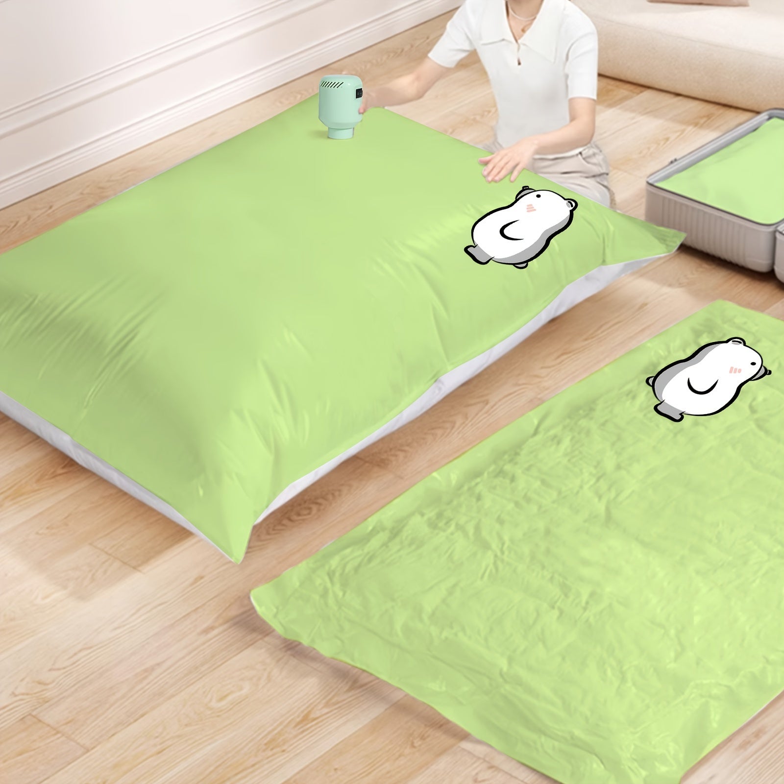 6pcs Vacuum Compression Storage Bags for Clothes Blankets Shirts