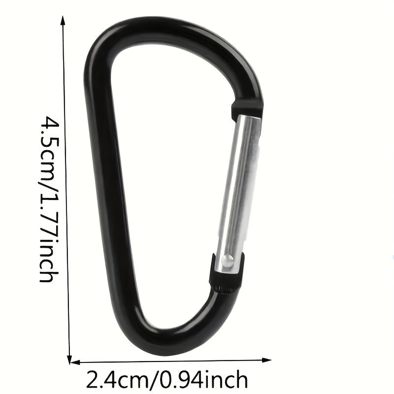 10pcs Aluminum Alloy Camping Hooks Multifunctional Hanging Buckles