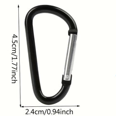 10pcs Aluminum Alloy Camping Hooks Multifunctional Hanging Buckles