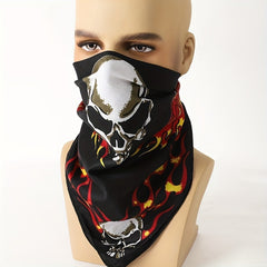 Men's Printed Square Scarf For Outdoor Party Playing
