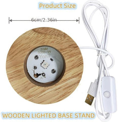Colorful Wood Display Lamp DIY Night Light