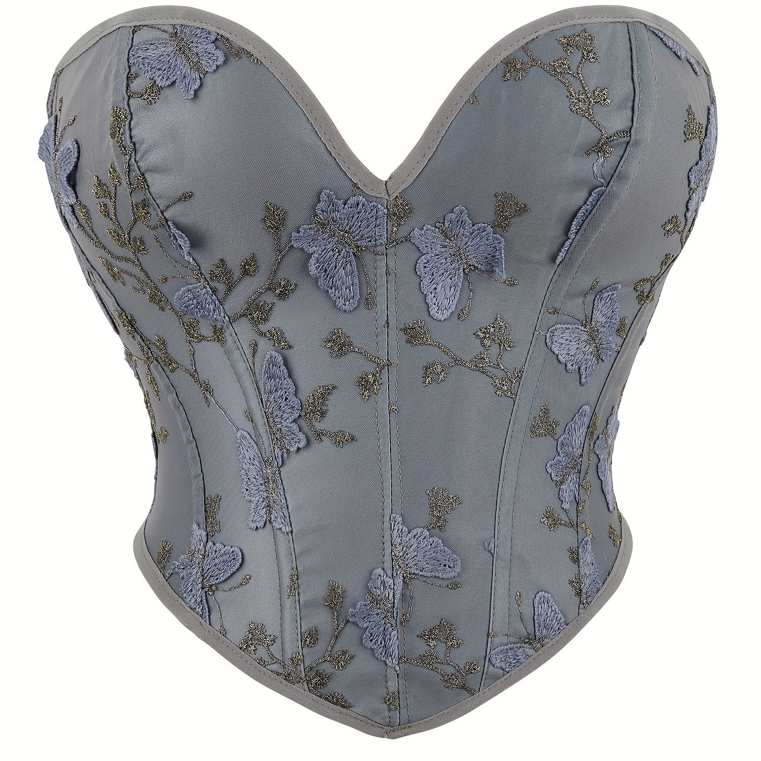 Butterfly Embroidery Corset Body Shaper Women's Lingerie