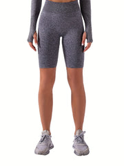 High Stretch Yoga Biker Shorts Seamless Butt Lift Fitness