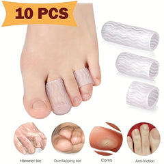 10pcs Sports Protective Toe Cover Overlapping Toe Separation Orthopedic Calluses