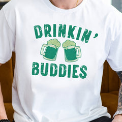 Beer Pattern Tee Shirt Men's Casual Street Style Round Neck Tee Shirt