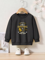 OERYUI Toddler Kids Christmas Cartoon & Letter Print Sweatshirt