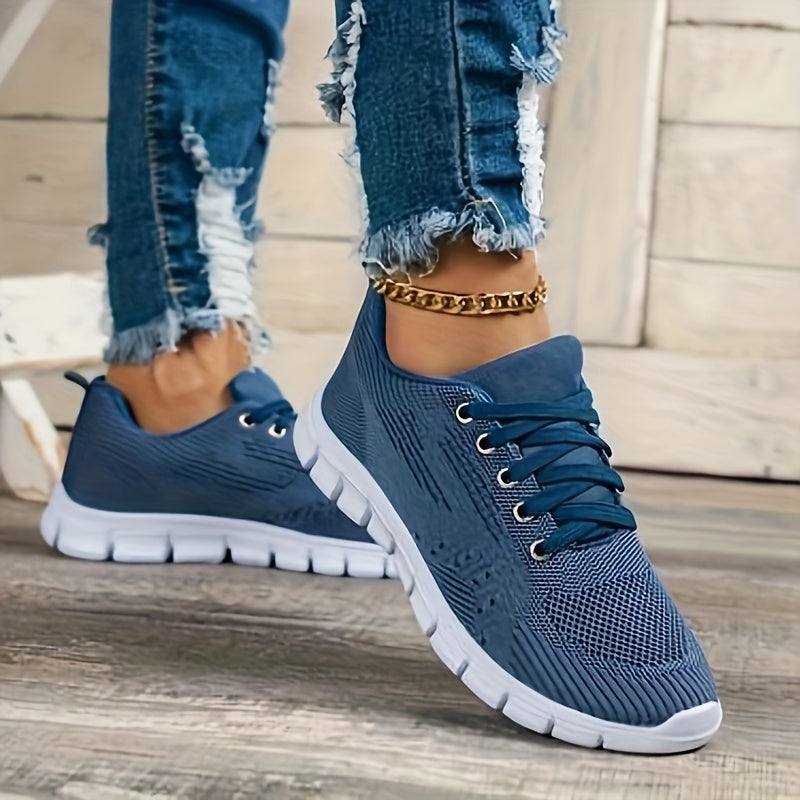 Women's Lightweight Mesh Sneakers Lace-up Athletic Shoes