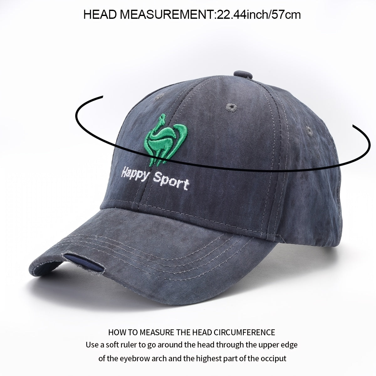Vintage Distressed Embroidery Baseball Cap Man Unisex Sun Hat Outdoor