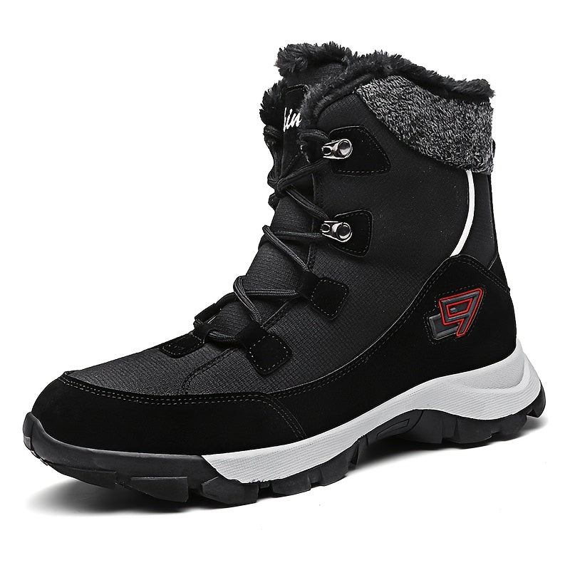 Women's Non slip Snow Boots Warm Lace Up Platform Winter High Tube Boots