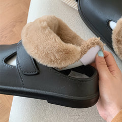 XIXITIAO Boys' Cozy Winter House Shoes Non-slip Indoor Slippers