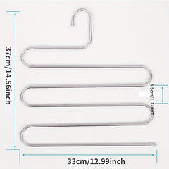 1pc Stainless Steel Clothing Holder Trousers Hangers Holders