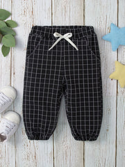 Plaid Joggers Pants Baby Girls Trousers