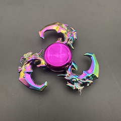 Colorful Zinc Alloy Fidget Spinner - Durable Hand Toy for Boredom