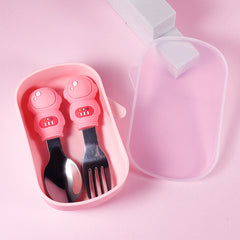 Space Themed Astronaut Rocket Fork and Spoon Set
