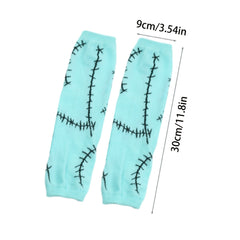 Halloween Costume Gloves 11 8in Fingerless Stitched Elastic Cosplay Accessory